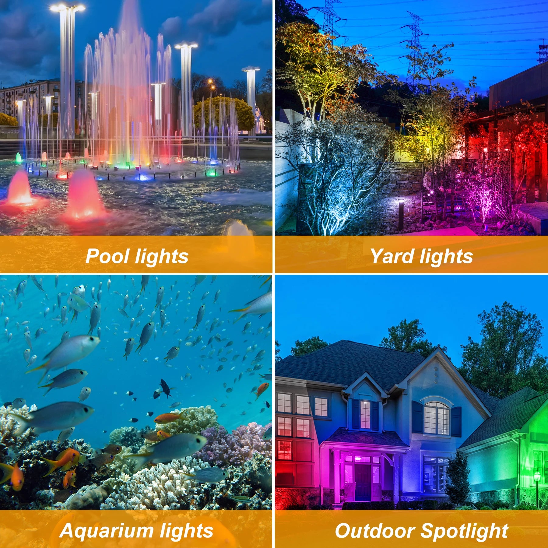 2/4/3/5 RGB Solar Light Outdoors IP68 Solar Lawn Light Pool Light Solar Power Light for Garden Path Decor Underwater Light