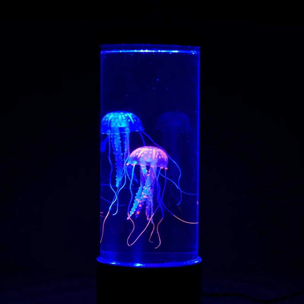 LED Fantasy Jellyfish Lamps Color Changing Jellyfish Tank Aquarium Lamp USB Battery Power Relaxing Mood Night Light